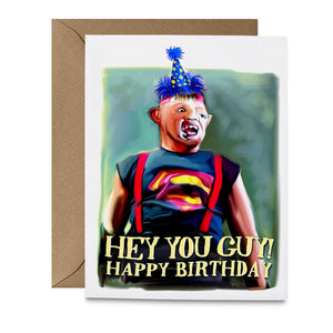 "Hey You Guy!" Birthday Greeting Card