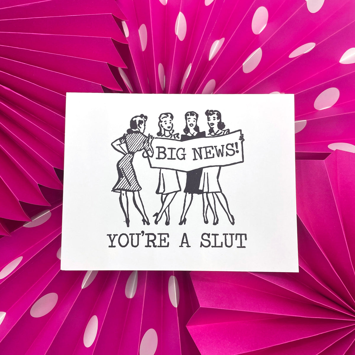 amture message card slut Big News You're a Slut Card – Hello Harlot