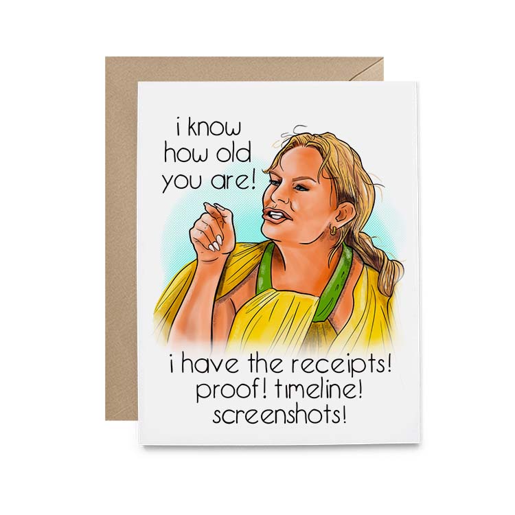 RHOSLC Heather Receipts Birthday Card