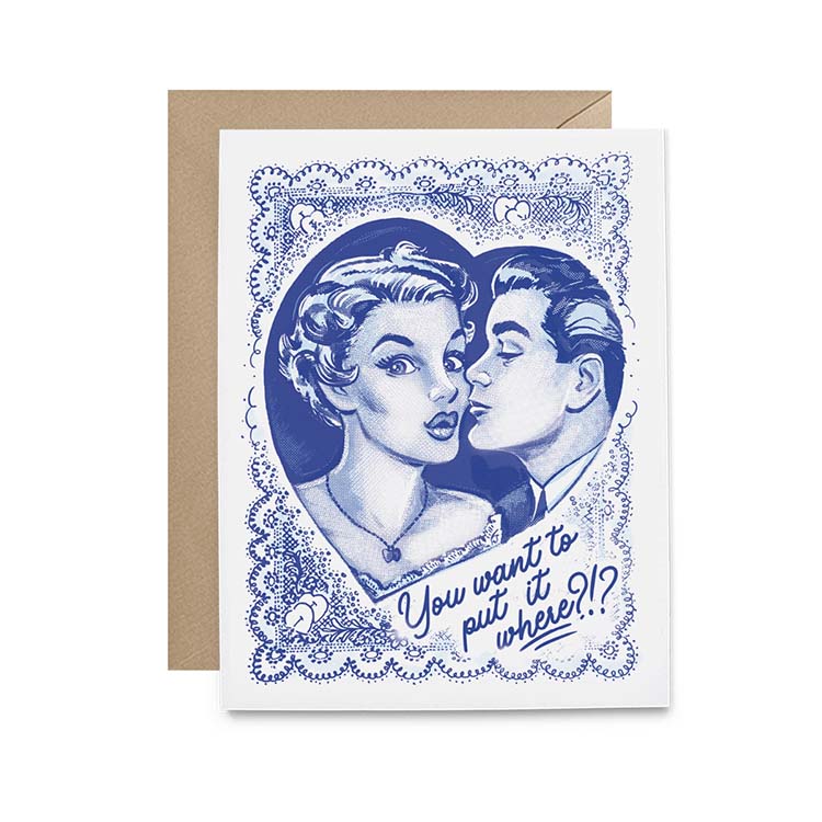 Put it Where Vintage Style Greeting Card