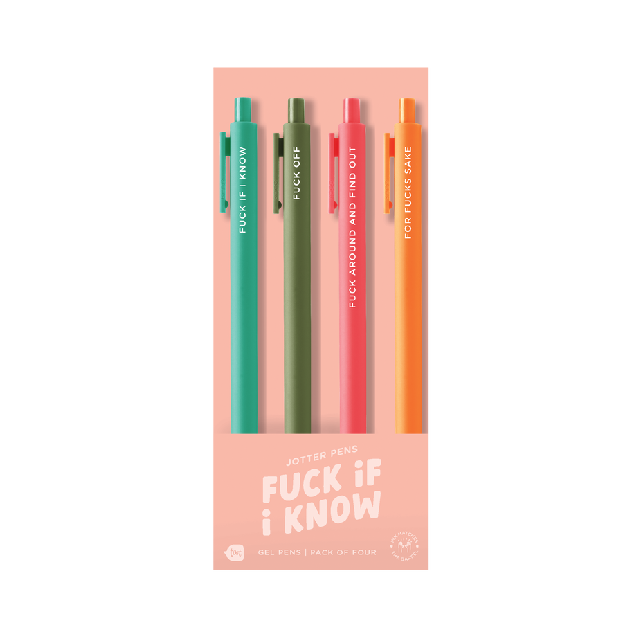 Jotter Pen Sets 4 Pack: Let's Go Party