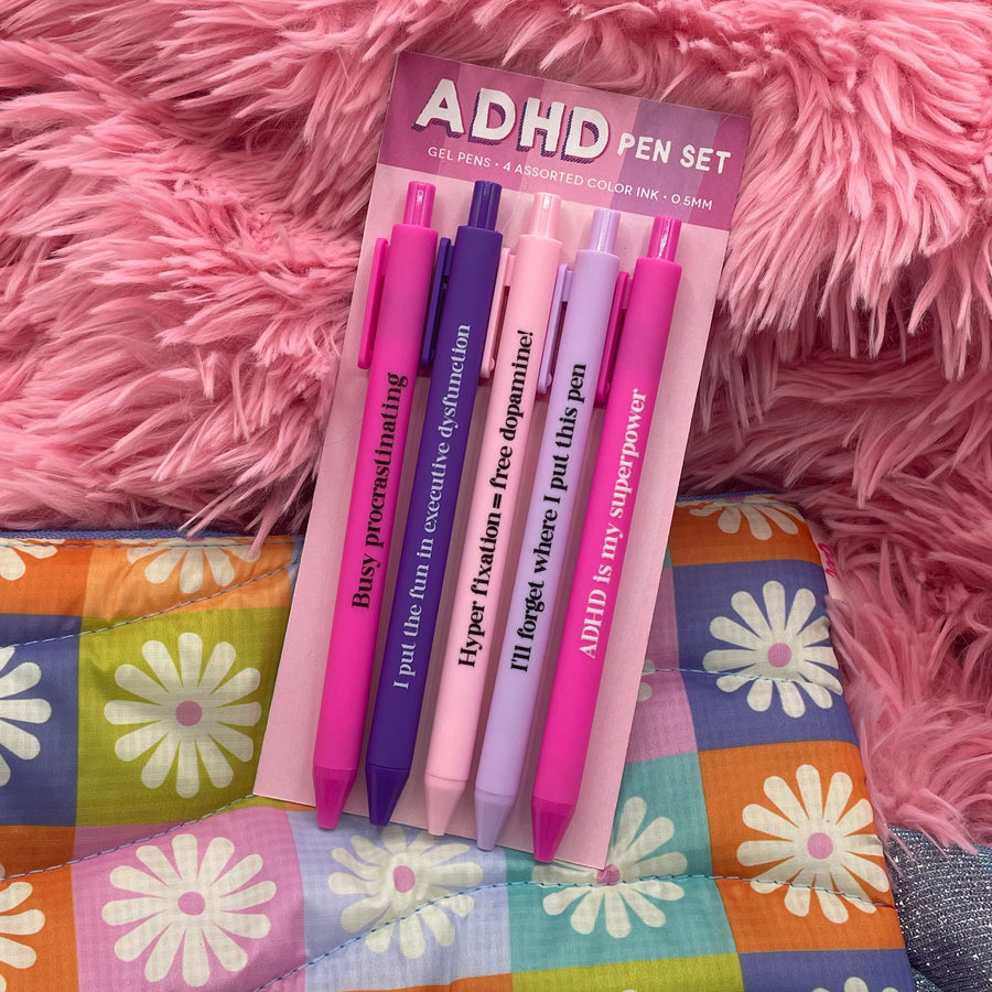 ADHD Pen Set - Set of 5