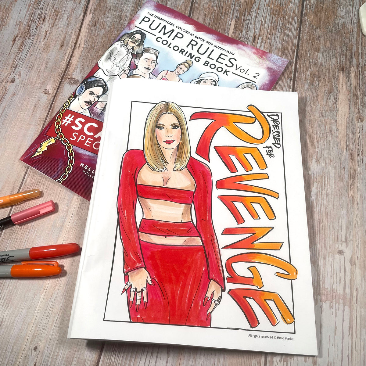 Pump Rules Vol. 2 Scandoval Special Edition Coloring Book Hello Harlot