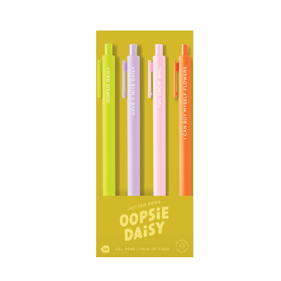 Jotter Pen Sets 4 Pack: Let's Go Party
