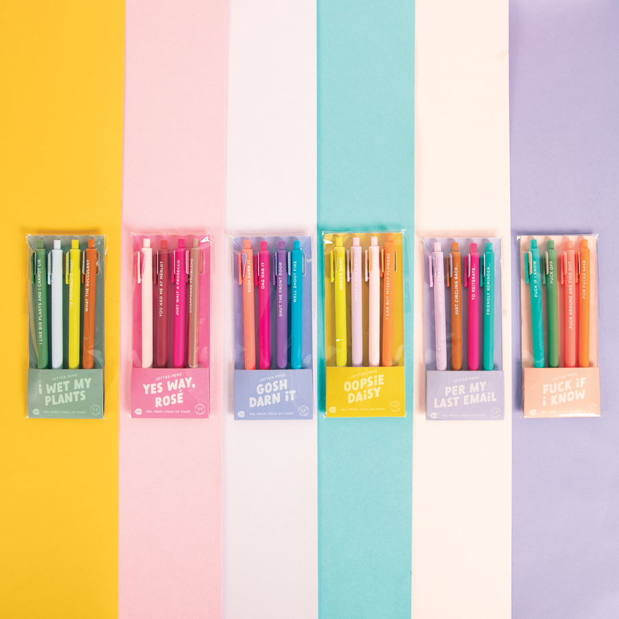 Jotter Pen Sets 4 Pack: Bless This Mess