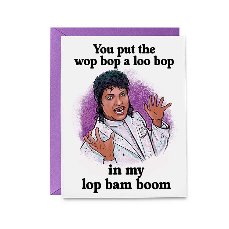 Little Richard Wop Bop Greeting Card