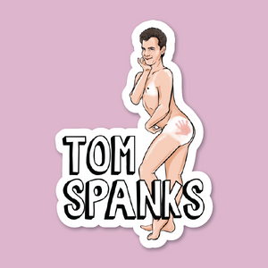 Tom Hanks "Tom Spanks" Naughty Celeb Sticker