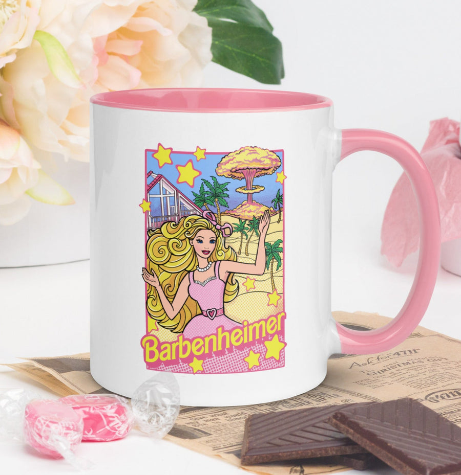 Barbenheimer Mug with Pink Accents