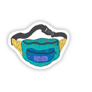 Dude 90s Fanny Pack Sticker