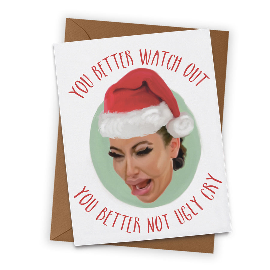 Kim Ugly Cry Holiday Card