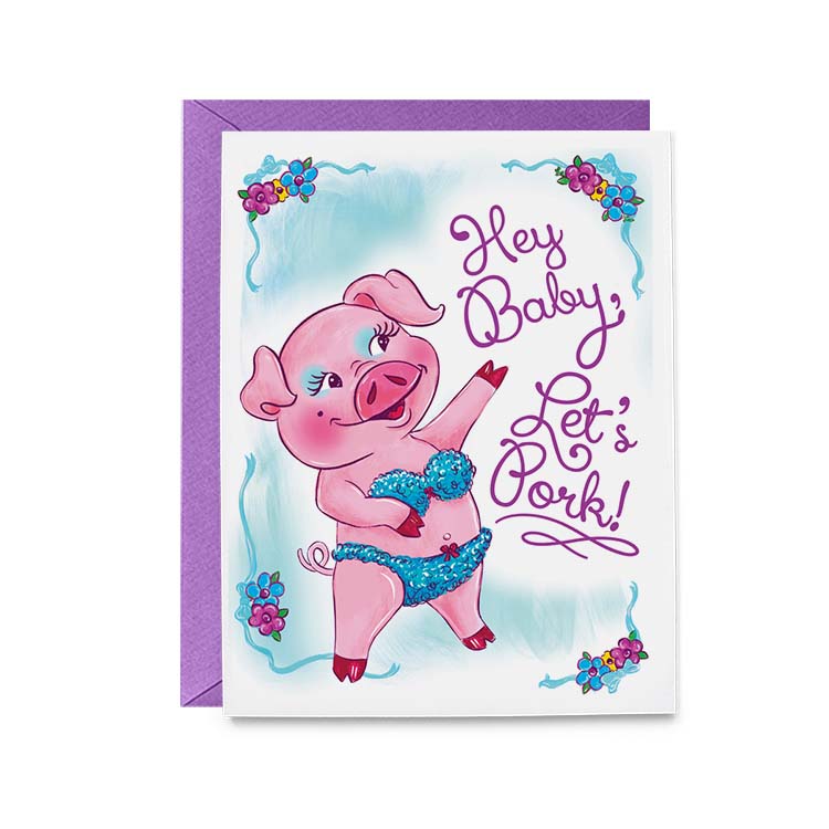 Pig Let's Pork Card