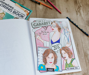Real Housewives Coloring Book Interior Page Luann