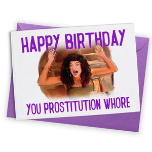 "Prostitution Whore" Card