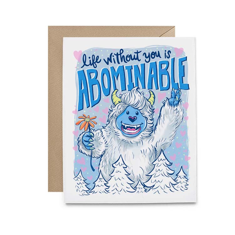 Abominable Love Card