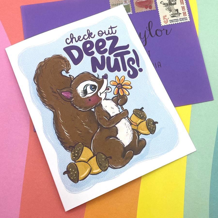Deez Nuts Squirrel Card
