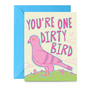 Dirty Bird Pigeon Greeting Card