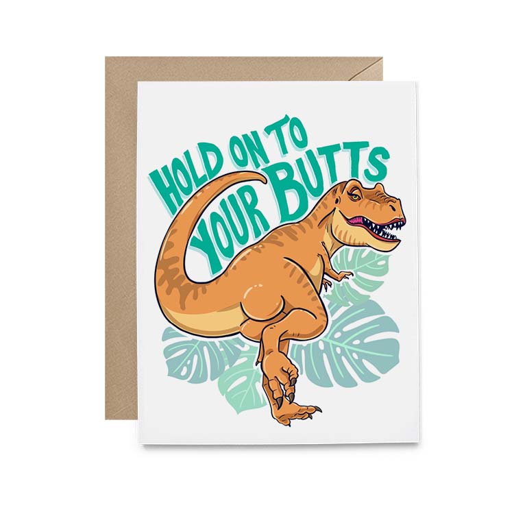 Jurassic Hold Butts Card