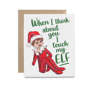 Touch My Elf Holiday Card
